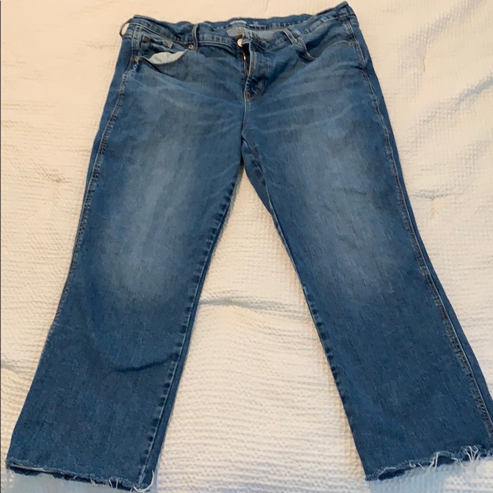 Old navy crop flare jeans